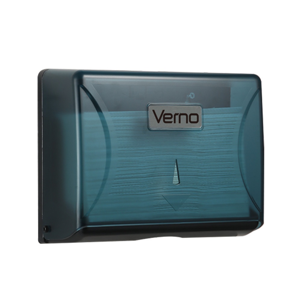 GlobalHouse Verno กล่องกระดาษเช็ดมือ แบบแผ่น  รุ่น 612A ขนาด 20.5x26x9.7 ซม. สีฟ้า สินค้าของแท้คุณภาพดี