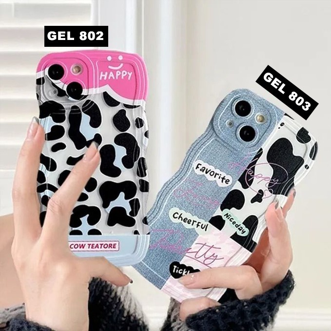 CENTER 18 SOFTCASE MOTIF PATCH DENIM LEOPARD สําหรับ REALME 10 10 PRO PLUS 3 3PRO 5 5i 5S 5 PRO 6 PR