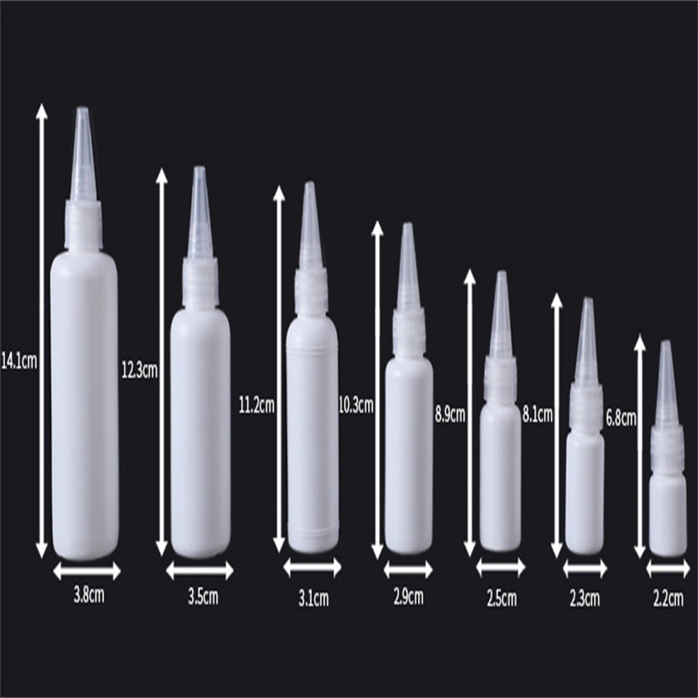 Yni ขวดบีบเปล่า พลาสติก ขนาด 10 20 30 50 60 100 มล. สีขาว สําหรับเดินทาง