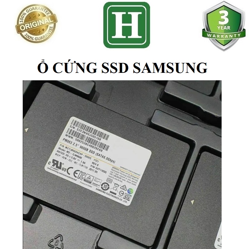 Super Durable 960GB Samsung PM / SM863 SSD ฮาร์ดไดรฟ์สําหรับเซิร์ฟเวอร์