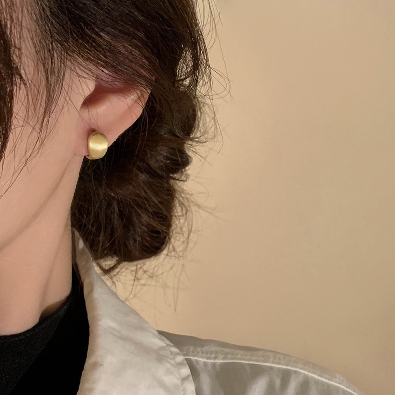 ต่างหูห่วง ย้อนยุค สําหรับผู้หญิง Hikaw เงิน ห่วงต่างหูน่ารัก เจาะ ต่างหู ชุดเครื่องประดับ ไฮโปอัลเลอร์จีนิก - รูปที่ 6