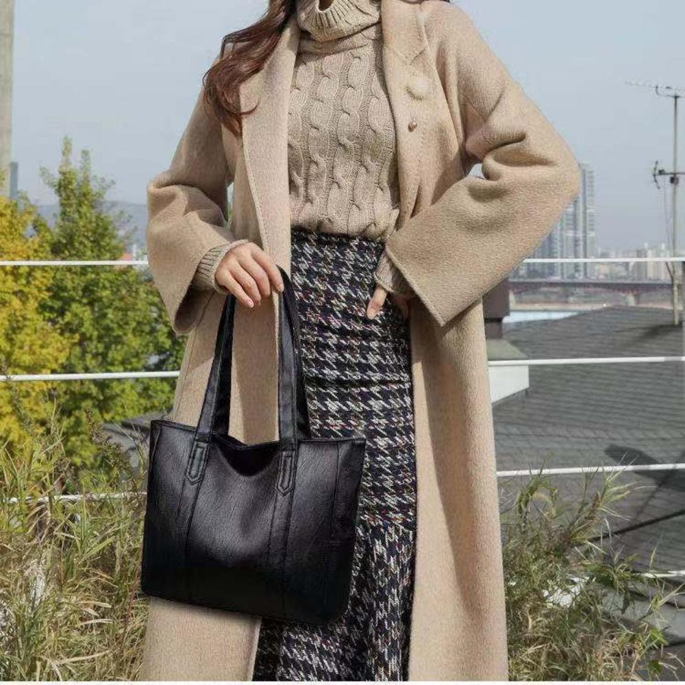 Moshanhua กระเป๋าถือ กระเป๋า Tote กระเป๋าถือผู้หญิง กระเป๋าถือหนัง PU กระเป๋าสะพายไหล่ขนาดใหญ่ กระเป๋าถือผู้หญิง กระเป๋าผู้หญิง - รูปที่ 2