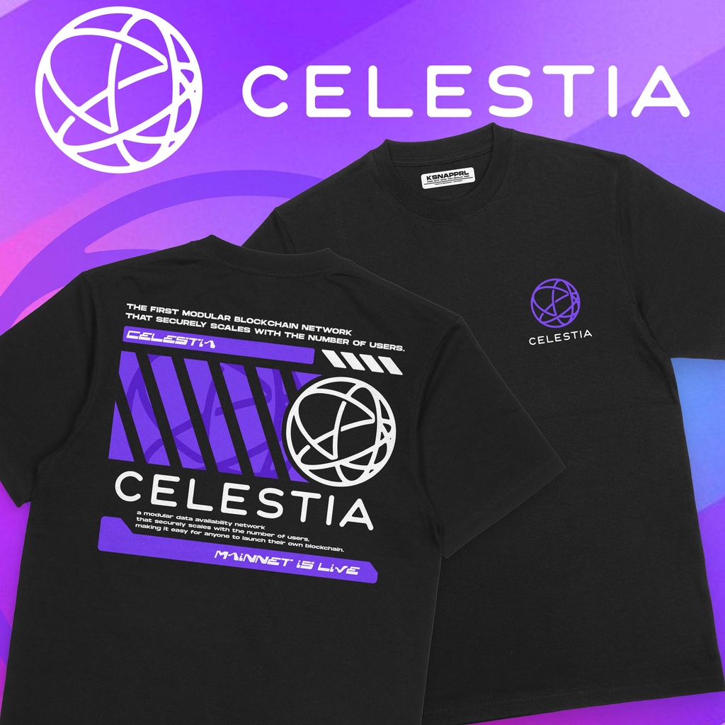 เสื้อยืด Crypto "Celestia STREETWEAR" - Tia Crypto/Celestia Alt Coin/Bitcoin/Celestia Crypto