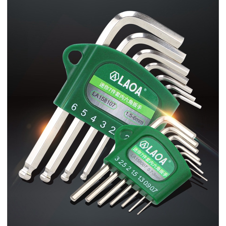 Laoa S2 ประแจหกเหลี่ยม ขนาดเล็ก 0.7 0.9 1.3 1.5 2 2.5 3 มม.