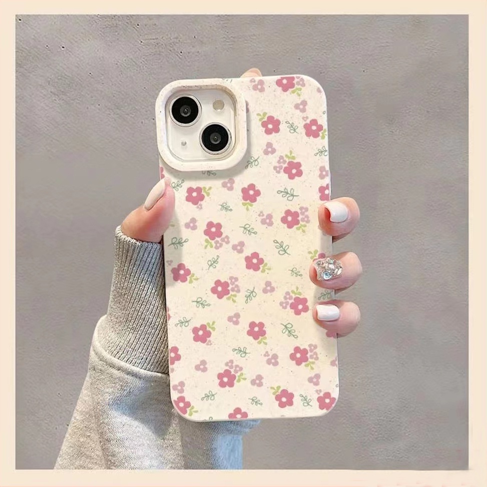 🔥GOOD🔥ใช้กับ เคสไอโฟน เคสไอโฟนลายดอกพีช เคสไอโฟน16/15/ 14/13/12 /11 Pro Max 17/8/7Plus X/XR เต็มจอ นิ่มกันกระแทก  #487 - รูปที่ 6