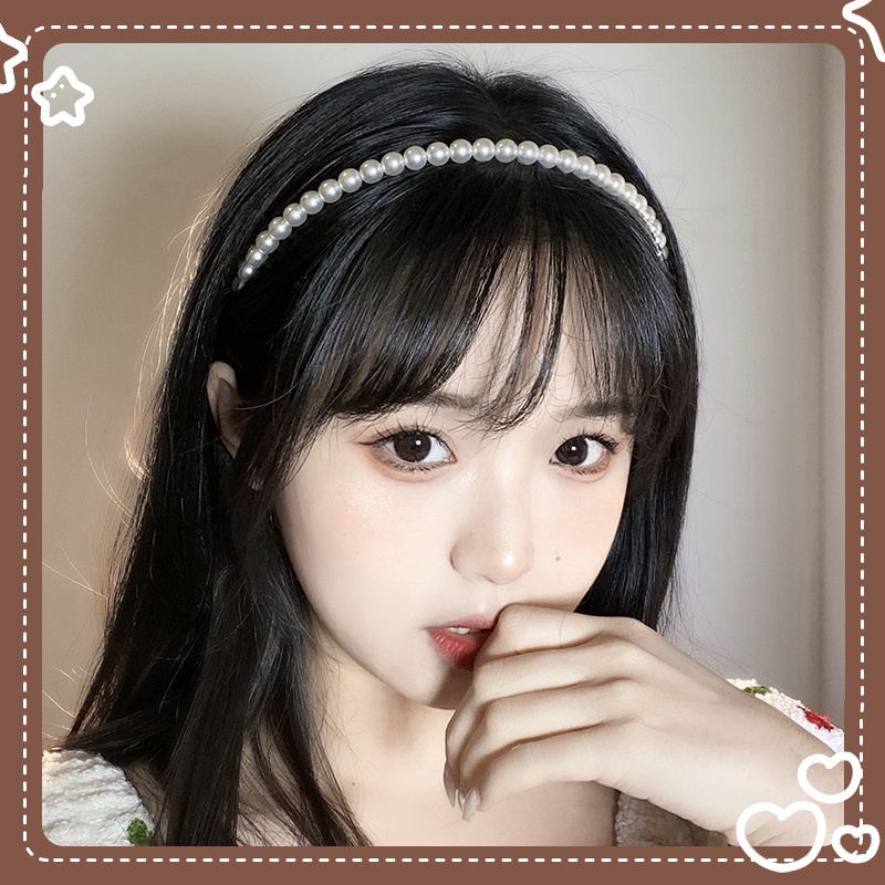 COD พร้อมส่งที่คาดผมสีขาวไข่มุกเกาหลีแฟชั่นลูกปัดสำหรับผู้หญิงเครื่องประดับผมราคาถูกที่สุดขายส่ง-Tender