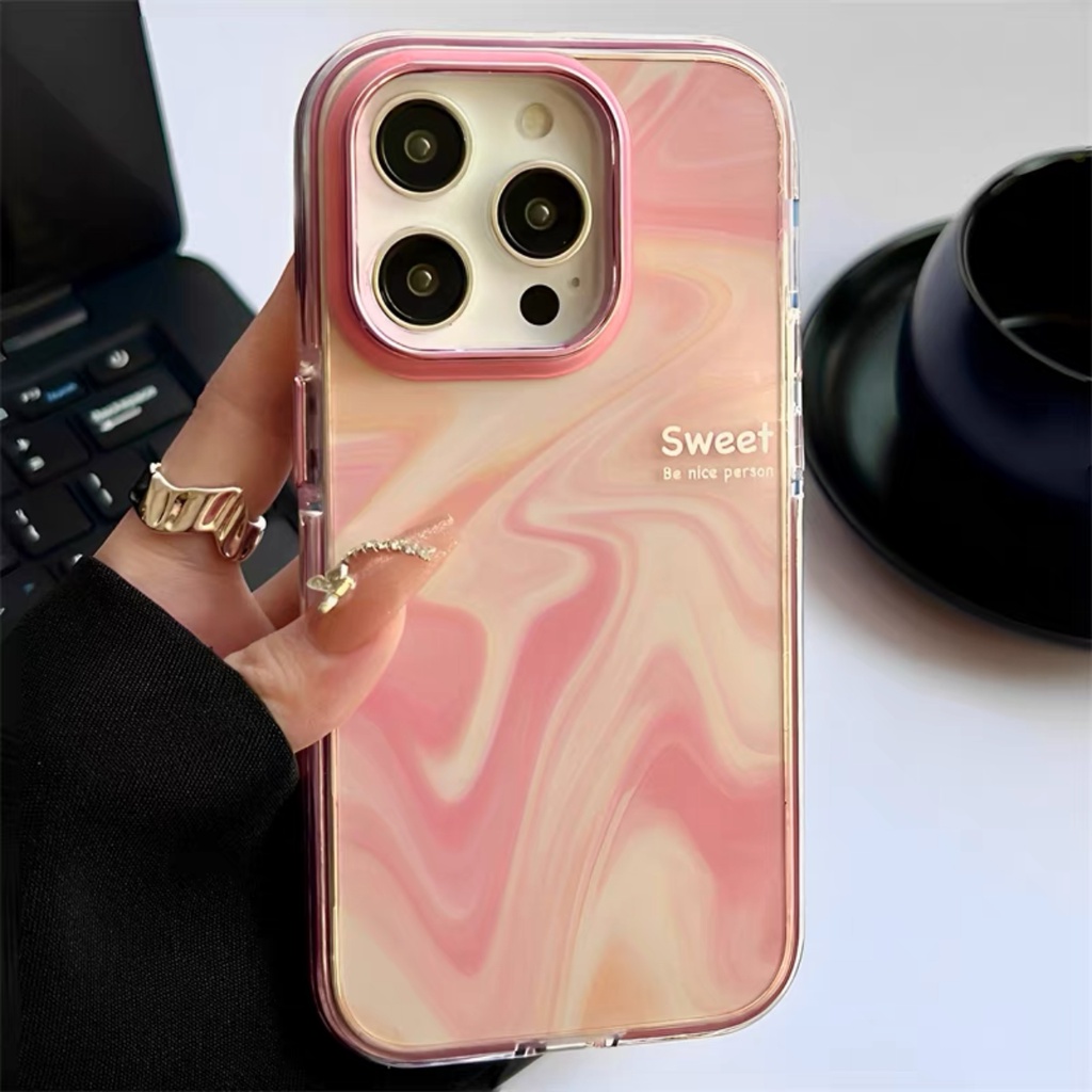 เคสโทรศัพท์มือถือแบบแข็ง กันกระแทก กันรอยกล้อง ไล่โทนสี หรูหรา สําหรับ iPhone15 14 13 12 11 Pro Max