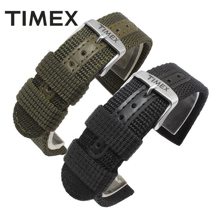 Timex สายนาฬิกา T2P034 T2P035 T49962 Men 's Outdoor Sports Waterproof Nylon Canvas Strap