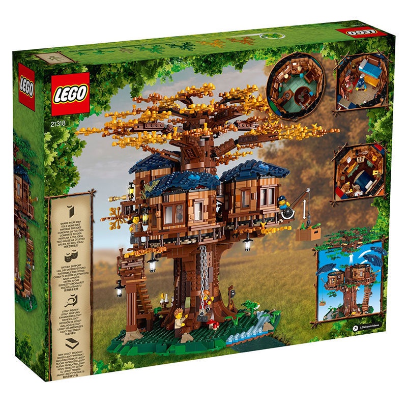🔥 ♞,♘,♙,♟[รับประกันแท้] LEGO IDEAS Series 21318 Tree House Men and Women Collectionของเล่นประกอบ