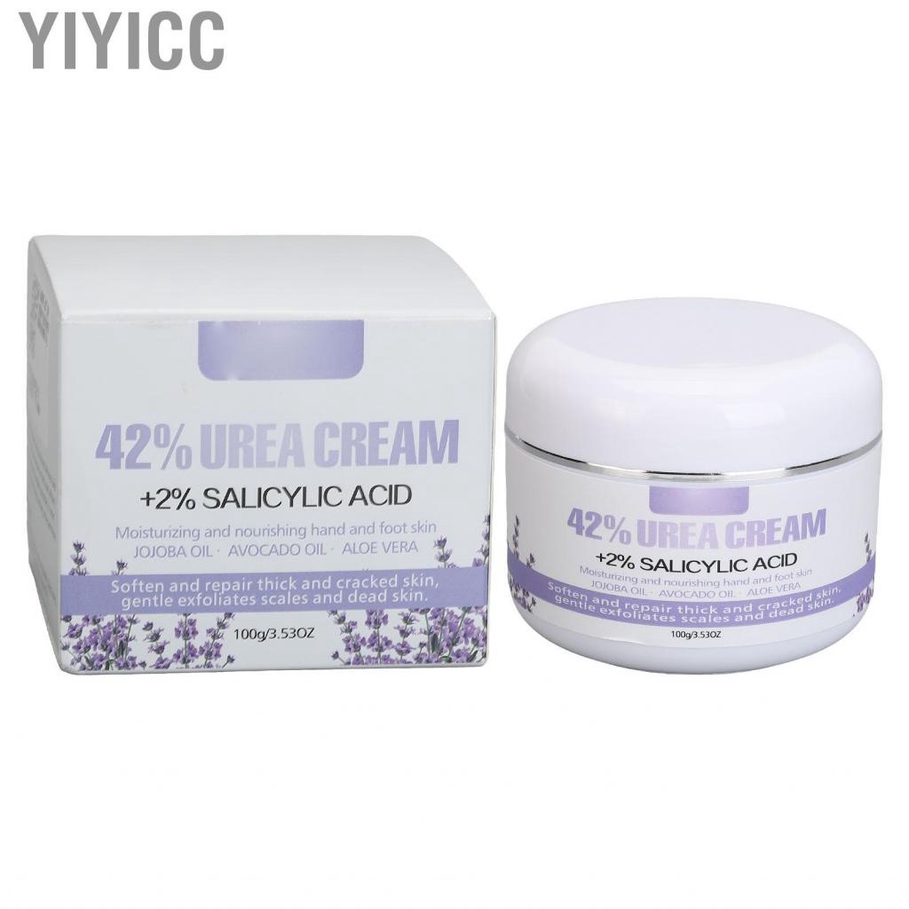 Yiyicc Foot Hand Cream Keep Silky Nourish Care 100g Soften Dry Exfoliate 2 Percent Salicylic Acid Reduce Rough for Skin