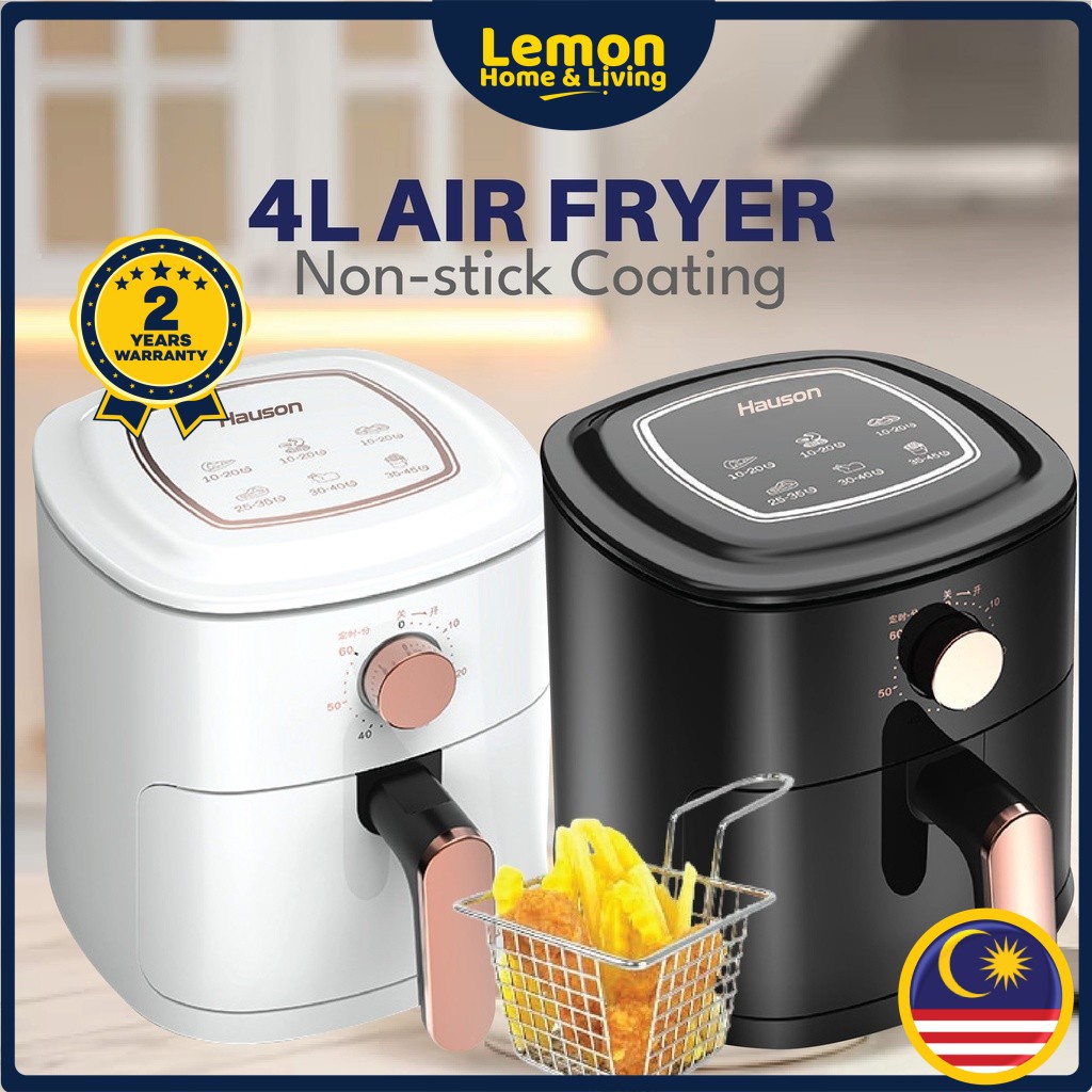 Lemon HAUSON Air Fryer 4 ลิตร 1400W เตาอบไฟฟ้า Convection Toaster Timer Oil Free Healthy Cooker/ Air