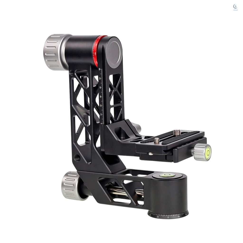 Xiletu XGH-3 ขาตั้งกล้องอลูมิเนียมอัลลอย พร้อมแผ่น QR 1/4 นิ้ว และสกรูอินเตอร์เฟซ 3/8 นิ้ว สําหรับกล้องถ่ายภาพนก สมาร์ทโฟน