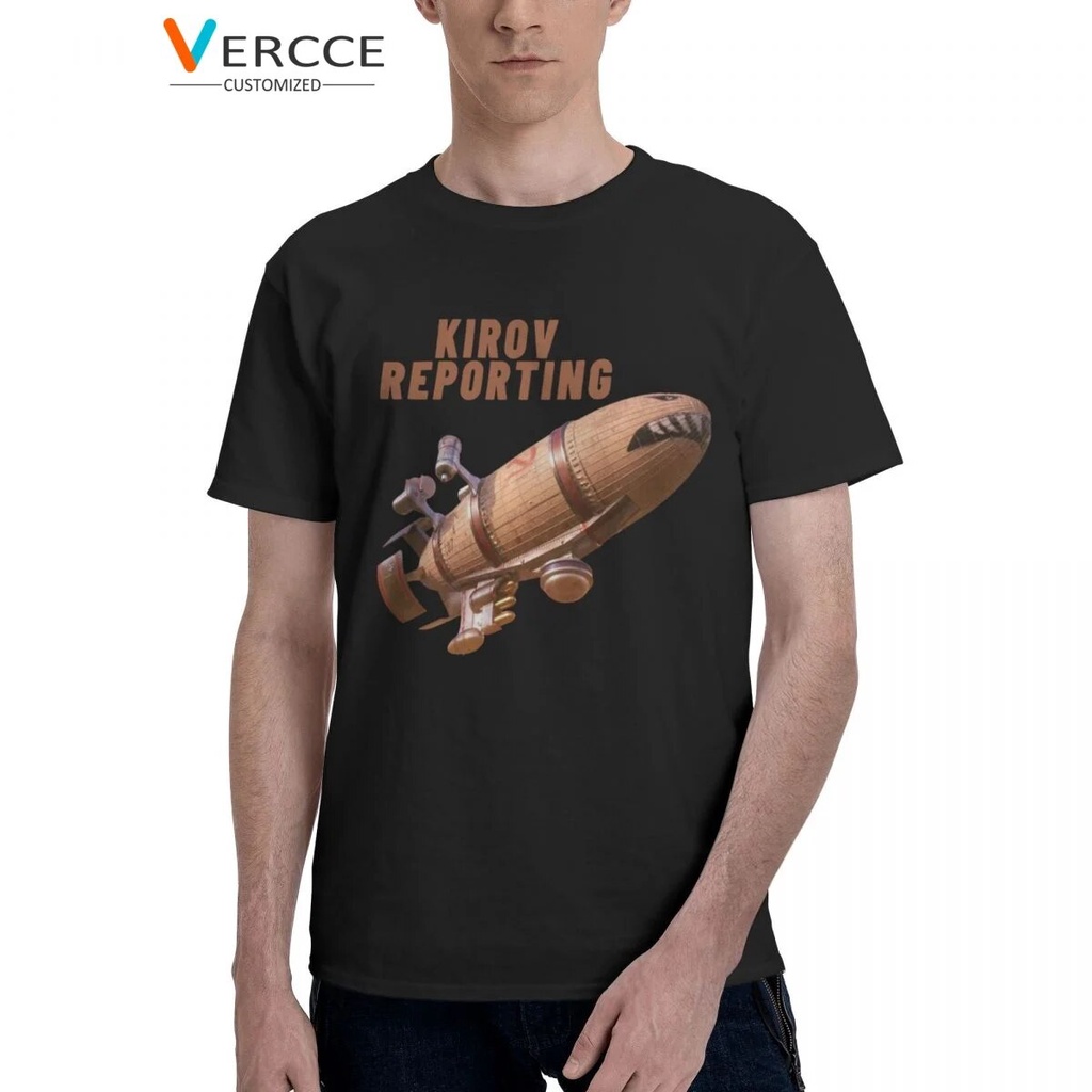 เสื้อยืดแขนสั้น ผ้าฝ้าย พิมพ์ลาย Kirov Reporting Red Alert 2 Game แฟชั่นสําหรับผู้ชาย