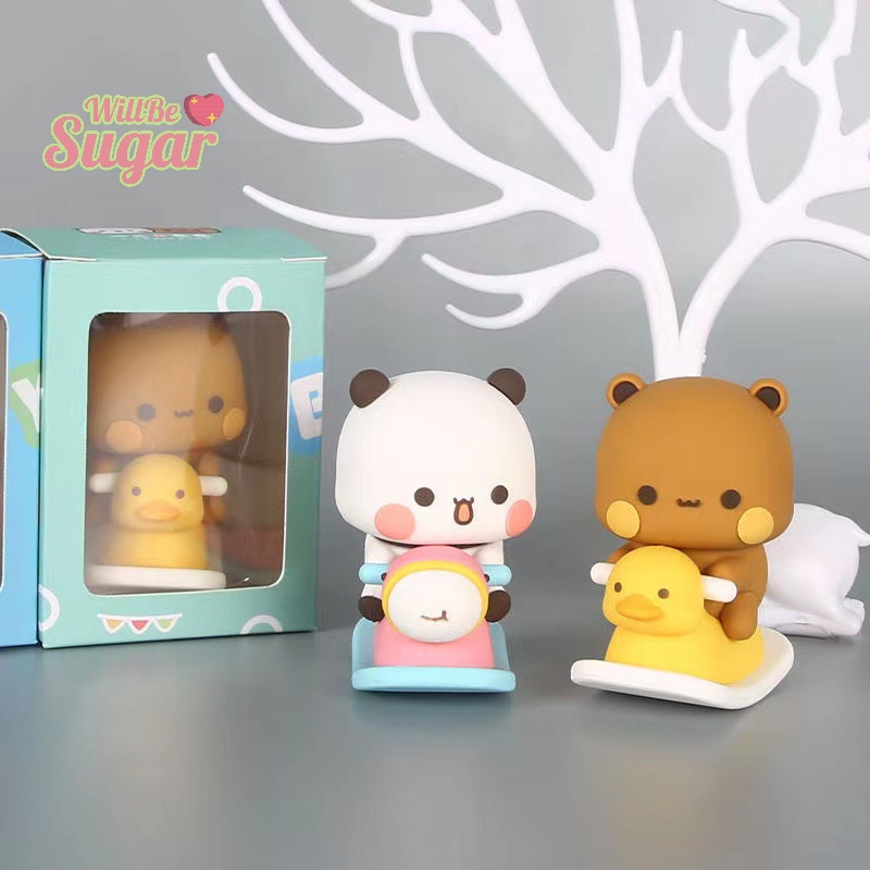[WillBesugarT] โมเดลตุ๊กตา Kawaii Bubu And Dudu Mitao Panda น่ารัก ของขวัญ สําหรับตกแต่งบ้าน รถยนต์ [ใหม่]