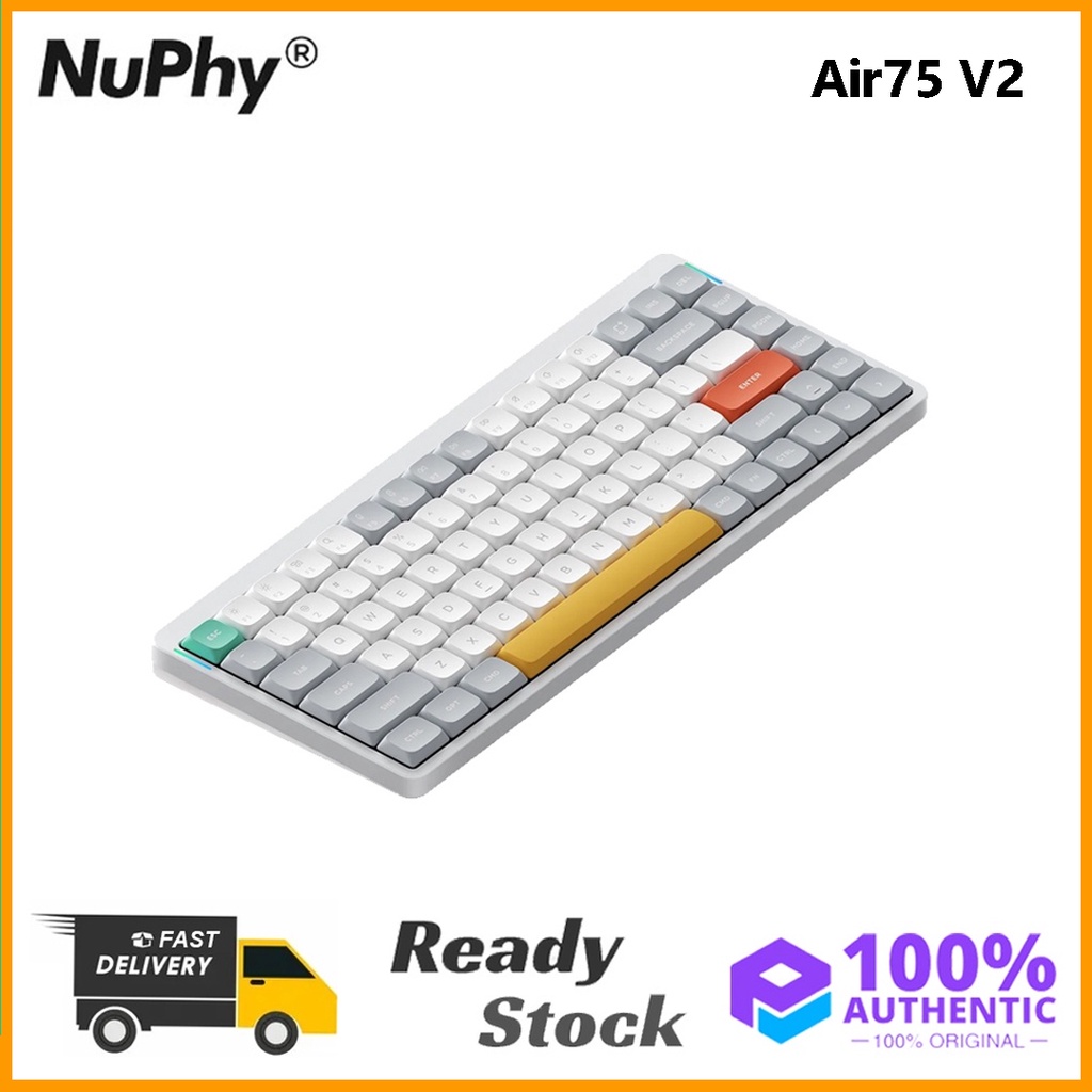 คีย์บอร์ดเชิงกลแบบกําหนดเองไร้สาย NuPhy Air75 V2 ดั้งเดิม