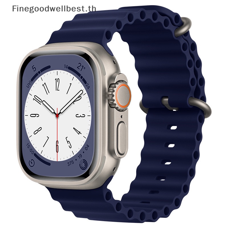Fbth สายนาฬิกาข้อมือซิลิโคน สําหรับ Apple Watch Band 49 มม. 44 มม. 45 มม. 40 มม. 42 มม. 41 มม. IWatch Serie Ultra 2 9 8 7 6 5 4 3 Se