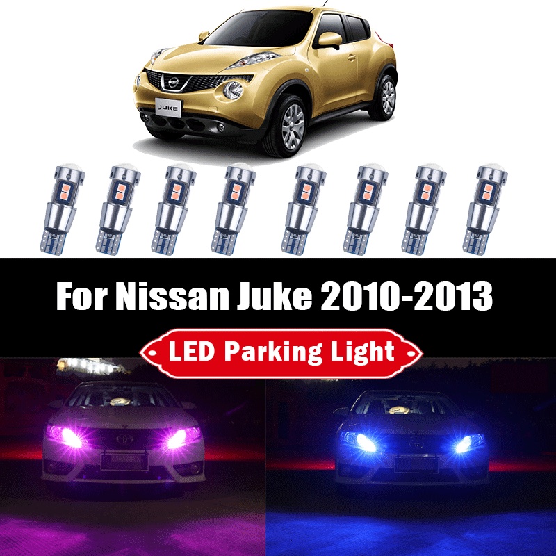 หลอดไฟหน้า LED T10 W5W 3030 10SMD Canbus ขนาดเล็ก สําหรับ Nissan Juke 2010-2013 2 ชิ้น