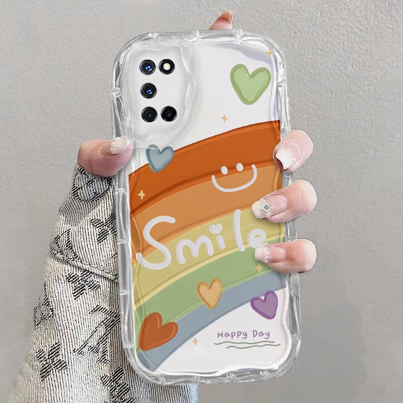 เคส OPPO A52 A72 A92 A74 A54 5G เคสโทรศัพท์มือถือแบบนิ่ม ใส ลายดอกไม้ สีรุ้ง แมว กาแฟ แฟชั่น สําหรับ