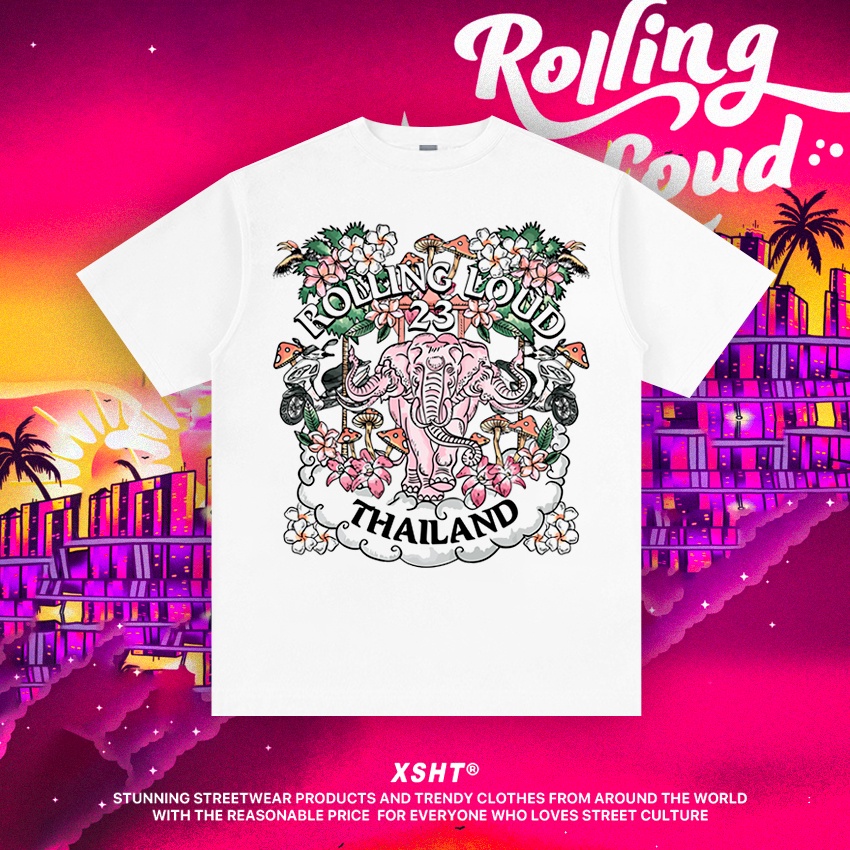 ไฟ! 🔥พร้อมส่ง🔥 เสื้อ Rolling Loud Thailand Legend of Siam Tee - White (สีขาว) by XSHT