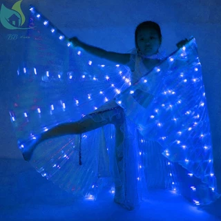 【จัดส่งจากกรุงเทพฯ】ปีกผีเสื้อ มีไฟ LED เรืองแสง หลากสี สําหรับเต้นรํา