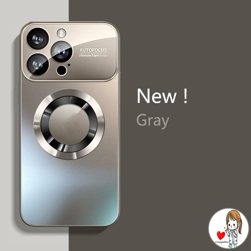 เคสโทรศัพท์มือถือแบบแข็ง แม่เหล็ก กันกระแทก กันรอยเลนส์กล้อง สําหรับ iPhone 15 14 PRO MAX 14 Plus 13 12