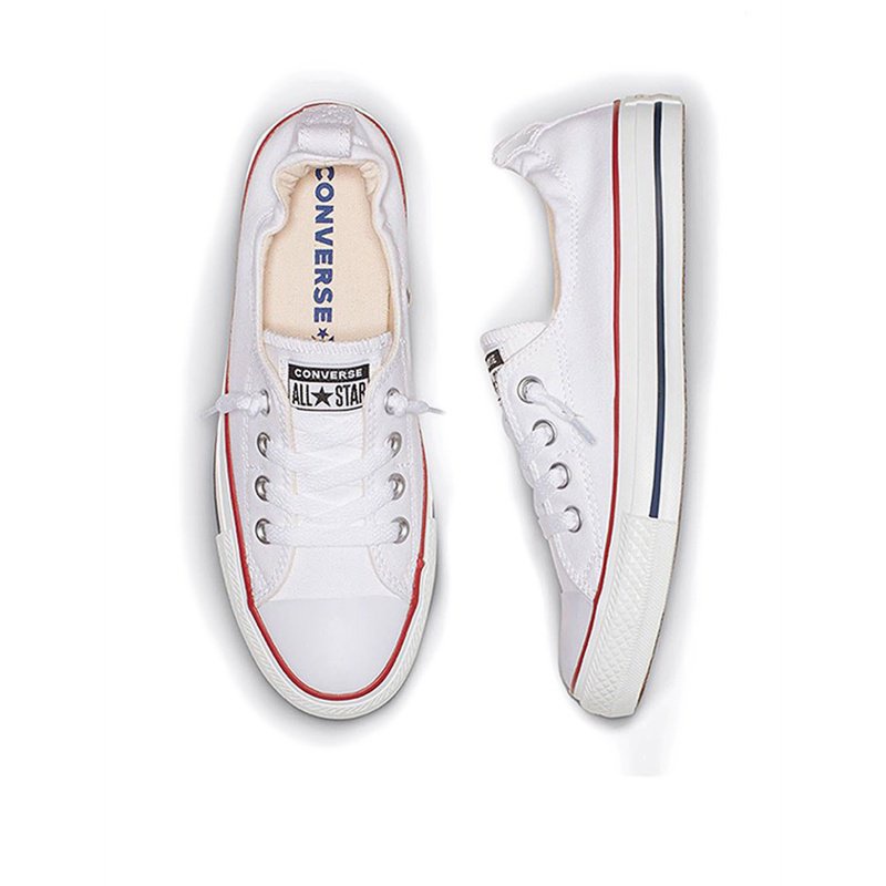 Converse Chuck Taylor All Star Shoreline รองเท้าผ้าใบ สลิปออน สําหรับผู้หญิง สีขาว แฟชั่น