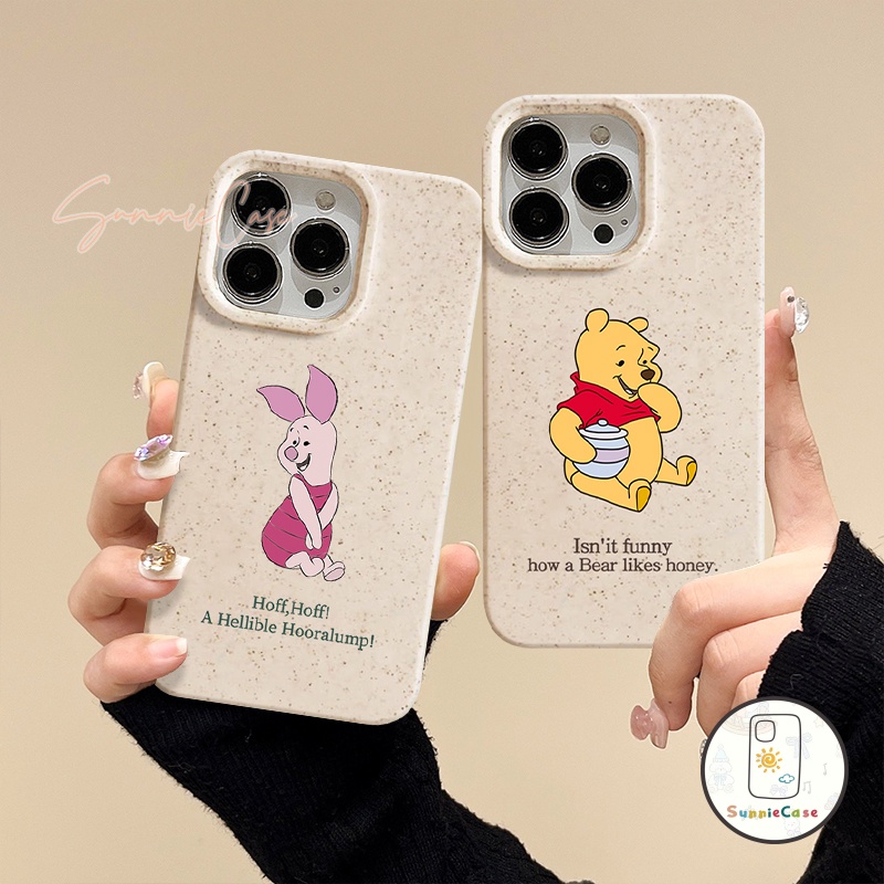 คู่รักการ์ตูนหมีพูห์หมีพูห์น่ารักย่อยสลายได้กรณีโทรศัพท์ iPhone 6 6s 8 7 Plus 11 15 14 13 12 Pro Max X XR XS Max SE 2020 - รูปที่ 6