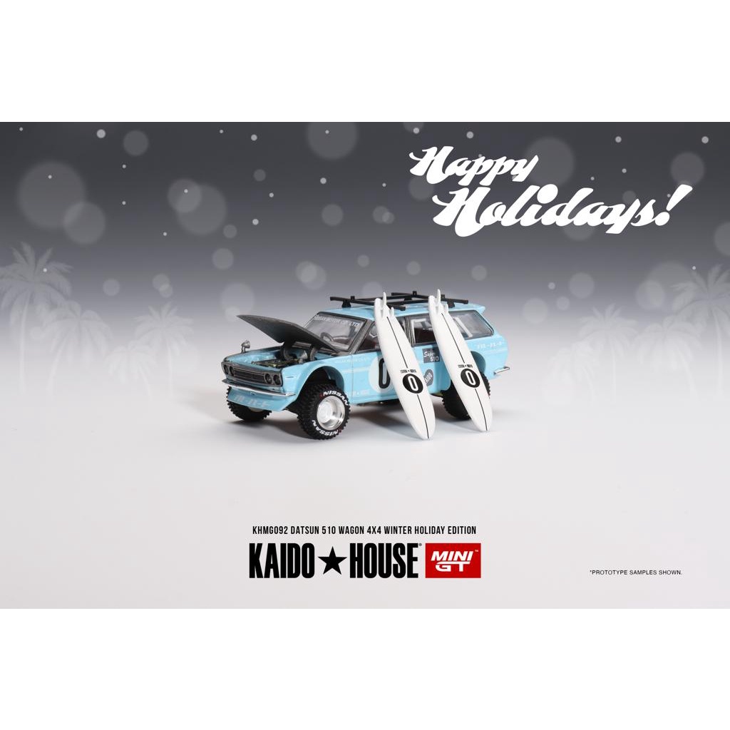 (STANDARD/CHASE) MINI GT X KAIDO HOUSE 1/64 KHMG092 DATSUN KAIDO 510 WAGON KAIDO SURF SAFARI RS SPEC