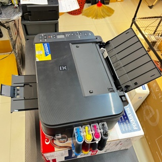 ปริ้นเตอร์ไวฟาย CANON PIXMA E3370 PRINT+COPY+SCAN+WIFI-DIRECT+TANK สินค้ามือ1รับประกันเครื่องและแท้งค์1ปี