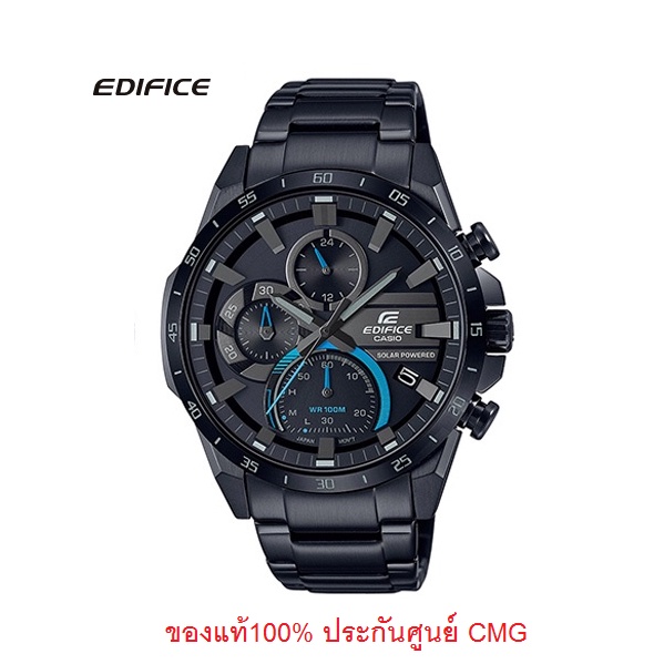 นาฬิกา Casio Edifice รุ่น EQS-940DC-1B นาฬิกาผู้ชายสายแสตนเลสสีดำ โครโนกราฟพลังงานแสงอาทิตย์ -ของแท้ 100% รับประกันศูนย์