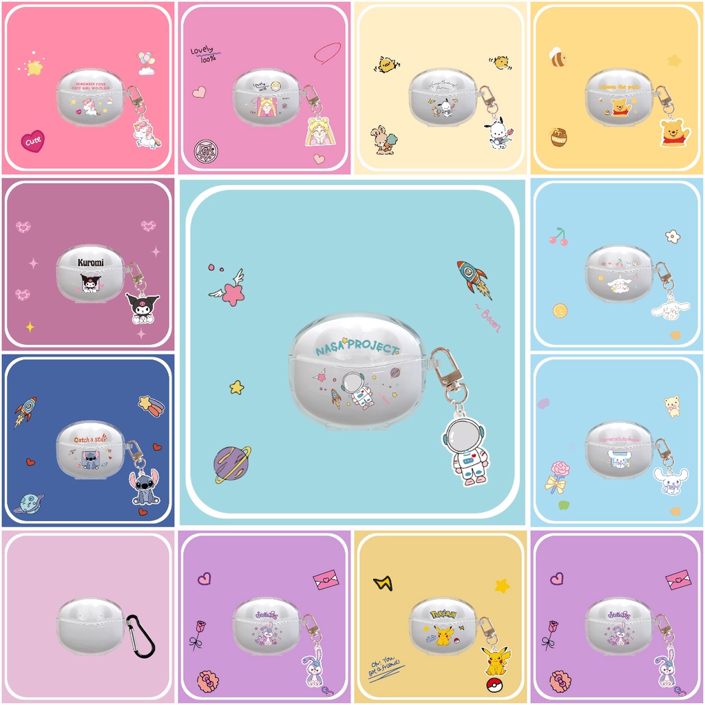 เคสหูฟัง Edifier X2S เคส Case เคสหูฟัง พิมพ์ลายอวกาศ และม้าโพนี่น่ารัก สีชมพู สําหรับ