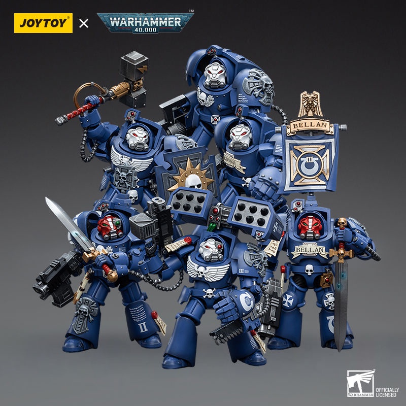 [พร้อมส่ง] Joytoy โมเดลฟิกเกอร์ Warhammer 40K Extreme Warrior Terminator Six-Person Group 1: 18 ขยับได้