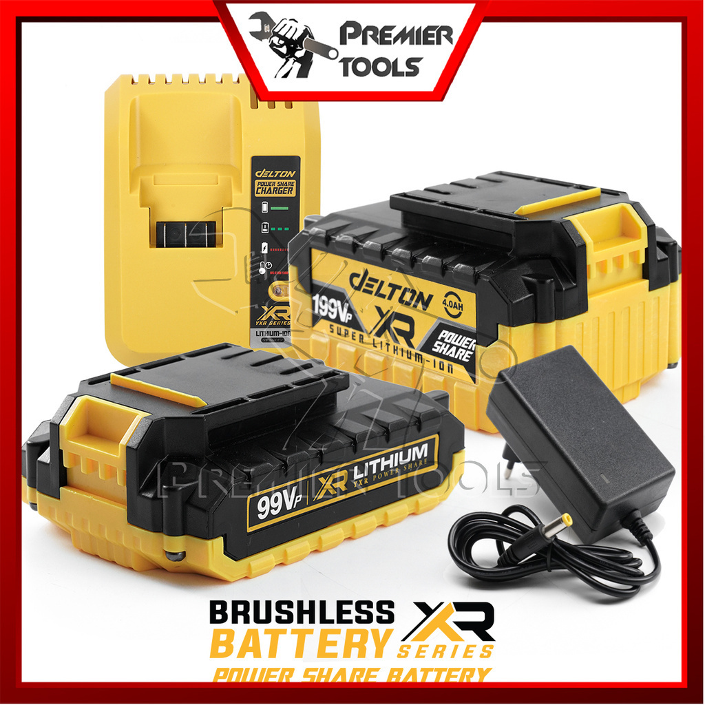 DELTON แบตเตอรี่ลิเธียมไอออน 99V/199V Lithium-ion Battery สายชาร์จ แท่นชาร์จ สำหรับผลิตภัณฑ์DELTON กลุ่มสินค้าYXR SERIES