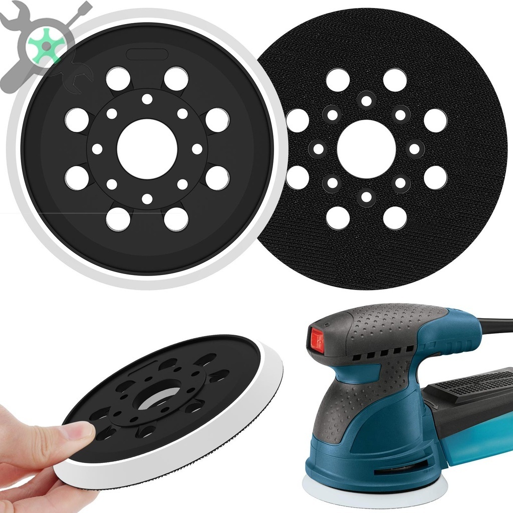 แผ่นกระดาษทรายขัด 8 หลุม 5 นิ้ว สําหรับ ROS10 ROS20 ROS20VS SHOPTKC9316 2 ชิ้น