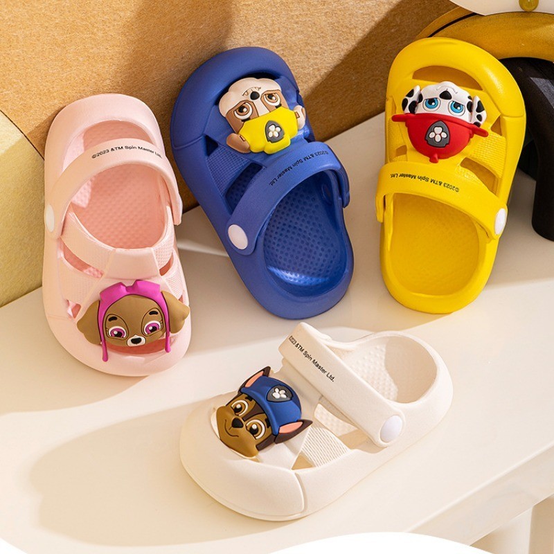 paw patrol รองเท้าแตะ กันลื่น เหมาะกับใส่ในห้องน้ํา แฟชั่นฤดูร้อน สําหรับเด็กผู้หญิง และเด็กผู้ชาย