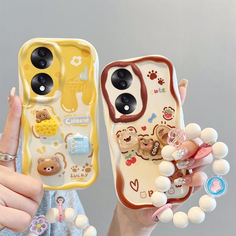 เคส honor 70 เคส เคสโทรศัพท์มือถือแบบนิ่ม ลายตุ๊กตาฟิกเกอร์ HONOR 70 น่ารัก สามมิติ เคส NYGZ