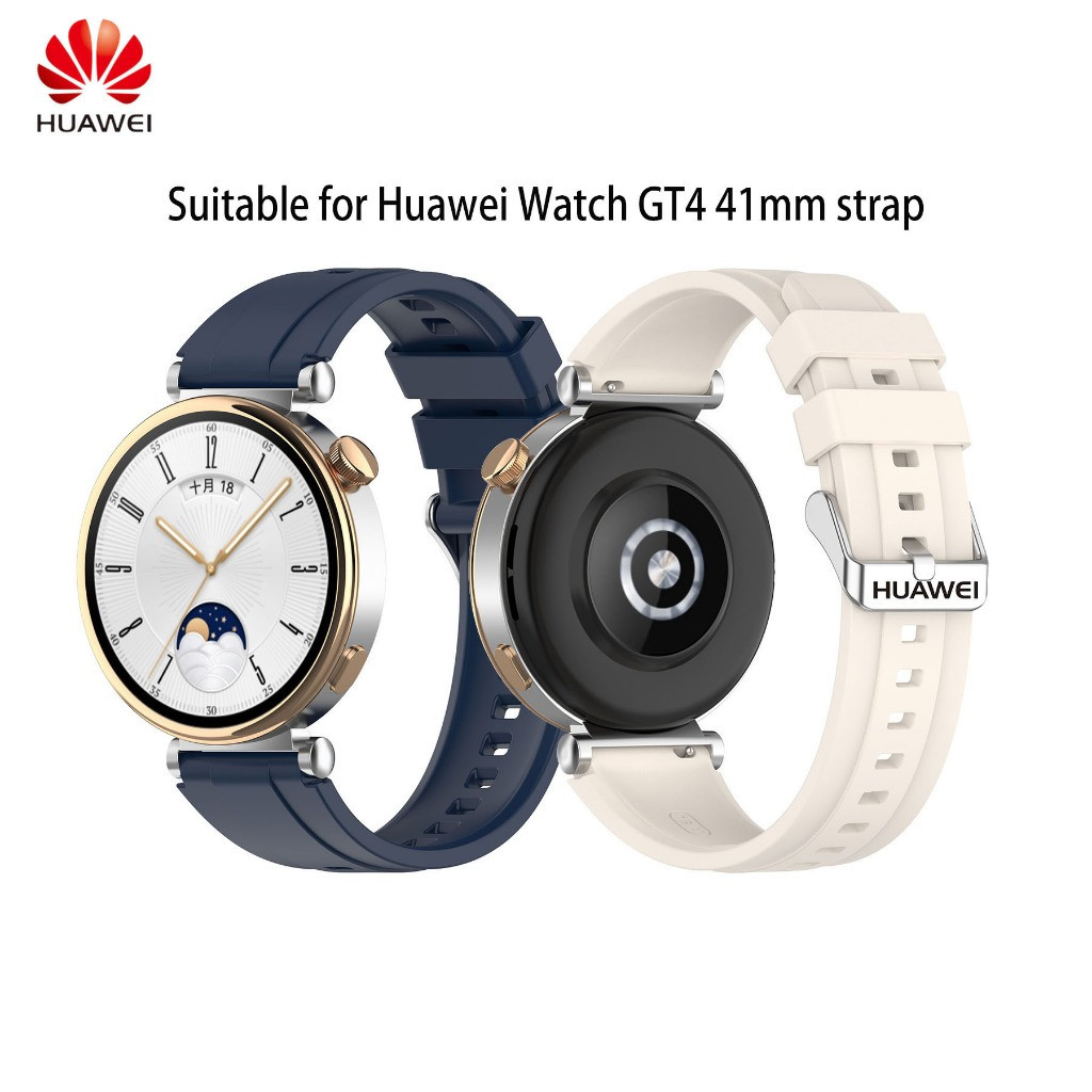 เหมาะสําหรับนาฬิกา Huawei GT4 GT5 41 มม.GT5 pro 42 มม.สายซิลิโคนกันน้ํา 18 มม.