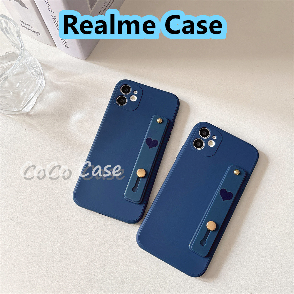 ParityFor Realme 7 5G/K7 5G/Neo 2T/Q2 Pro Cover Silicone Full Case Phone Case Cover Navy Blue Couple