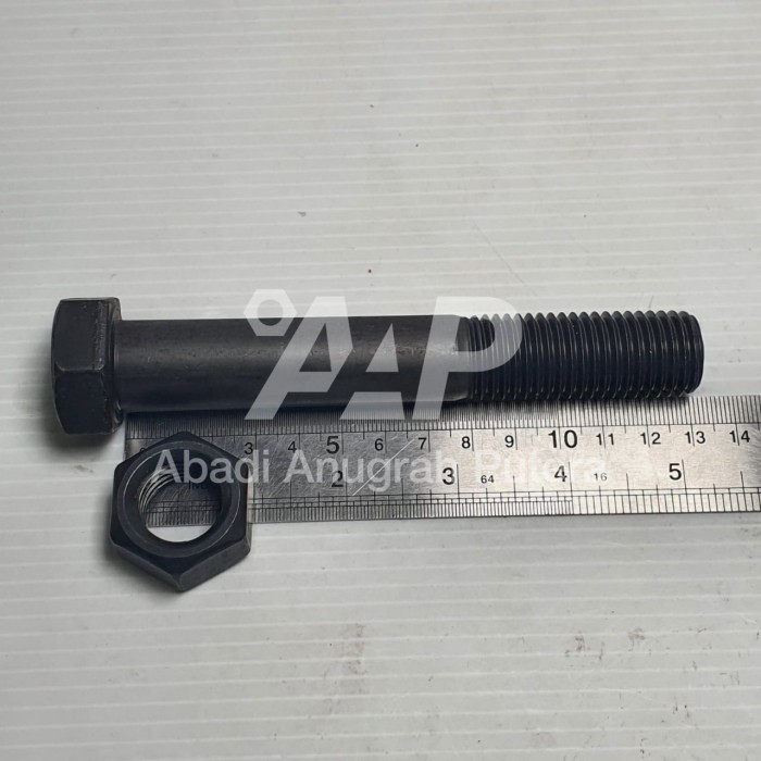 น็อตสลักเกลียวเหล็กเกรด M20x130 8.8 HTB P.2.50 M20 x 130 mm