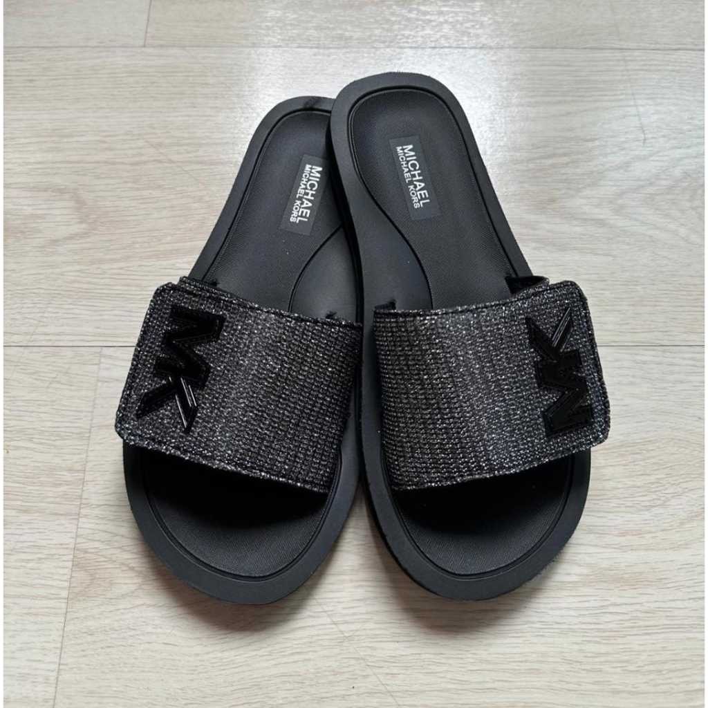 Michael KORS WOMAN SANDALS/MICHAEL KORS SLIDE SANDALS/รองเท้าแตะผู้หญิง/MICHAEL KORS WOMAN SANDALS