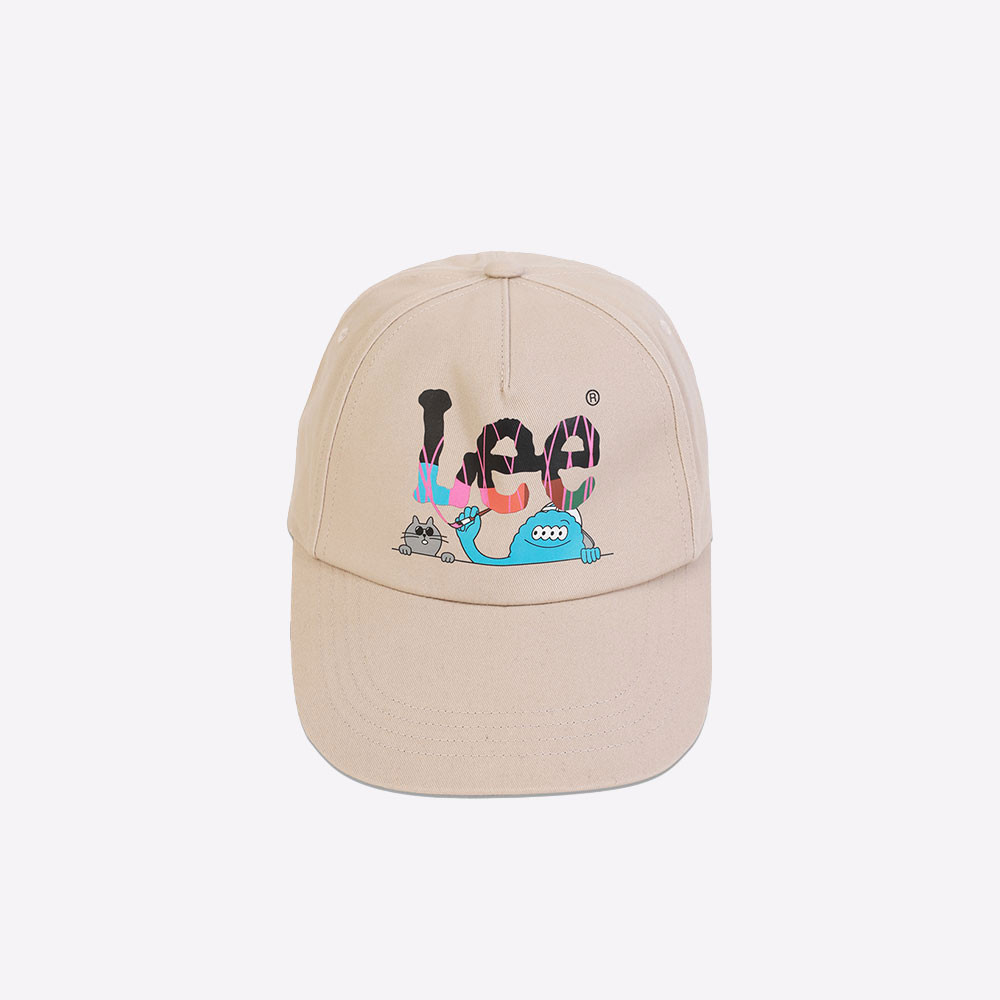 LEE หมวกแก๊ปผู้ชาย คอลเลคชั่น Lee x MillionsMonster รุ่น LE F324UHATN35 สีเบจ