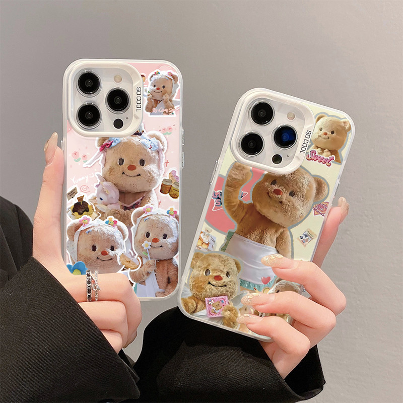 เข้ากันได้กับ ไอโฟน 16 Pro Max ไอโฟน 15 Pro Max 14 ไอโฟน 13 Pro Max ไอโฟน 11 เคสโทรศัพท์นุ่มน่ารัก h