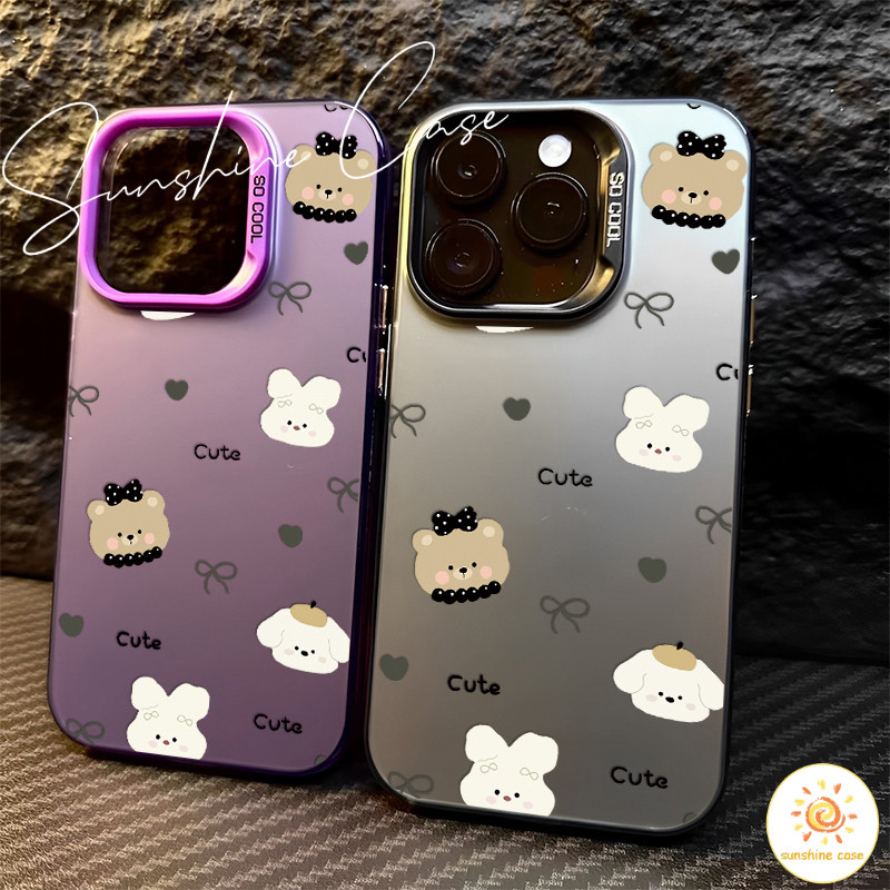 เคสโทรศัพท์ ลายกระต่ายขาว หมี For VIVO Y02 Y16 Y20 Y27 V27PRO V25 Y364G Y22 Y21 Y50 Y17S Y1S Y51#2020 Y17 Y91 Y15S เคส - รูปที่ 6