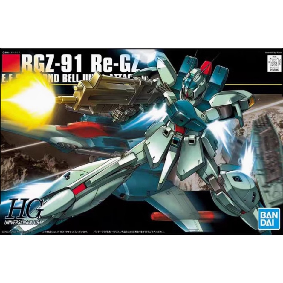 Bandai GUNDAM HG HGUC 085 1/144 RGZ-91 GZ Lingges Goda Animation สินค้าของสะสม