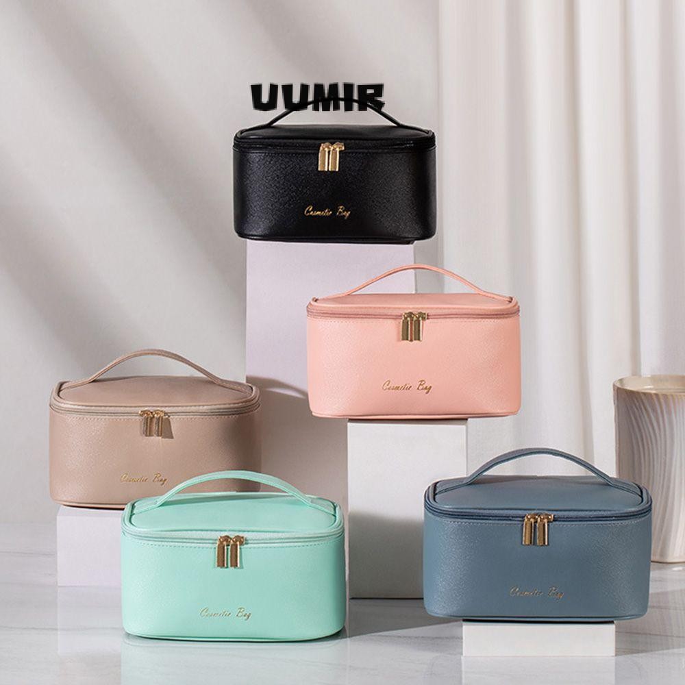 Uumir กระเป๋าเครื่องสําอางอเนกประสงค์แบบพกพาความจุขนาดใหญ่กระเป๋าเก็บของ