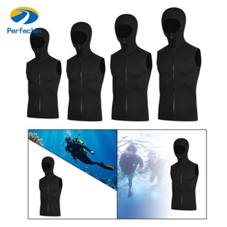Perfeclan Wetsuit Hooded Vest Suit Front ชุดว่ายน้ําแขนกุด N…