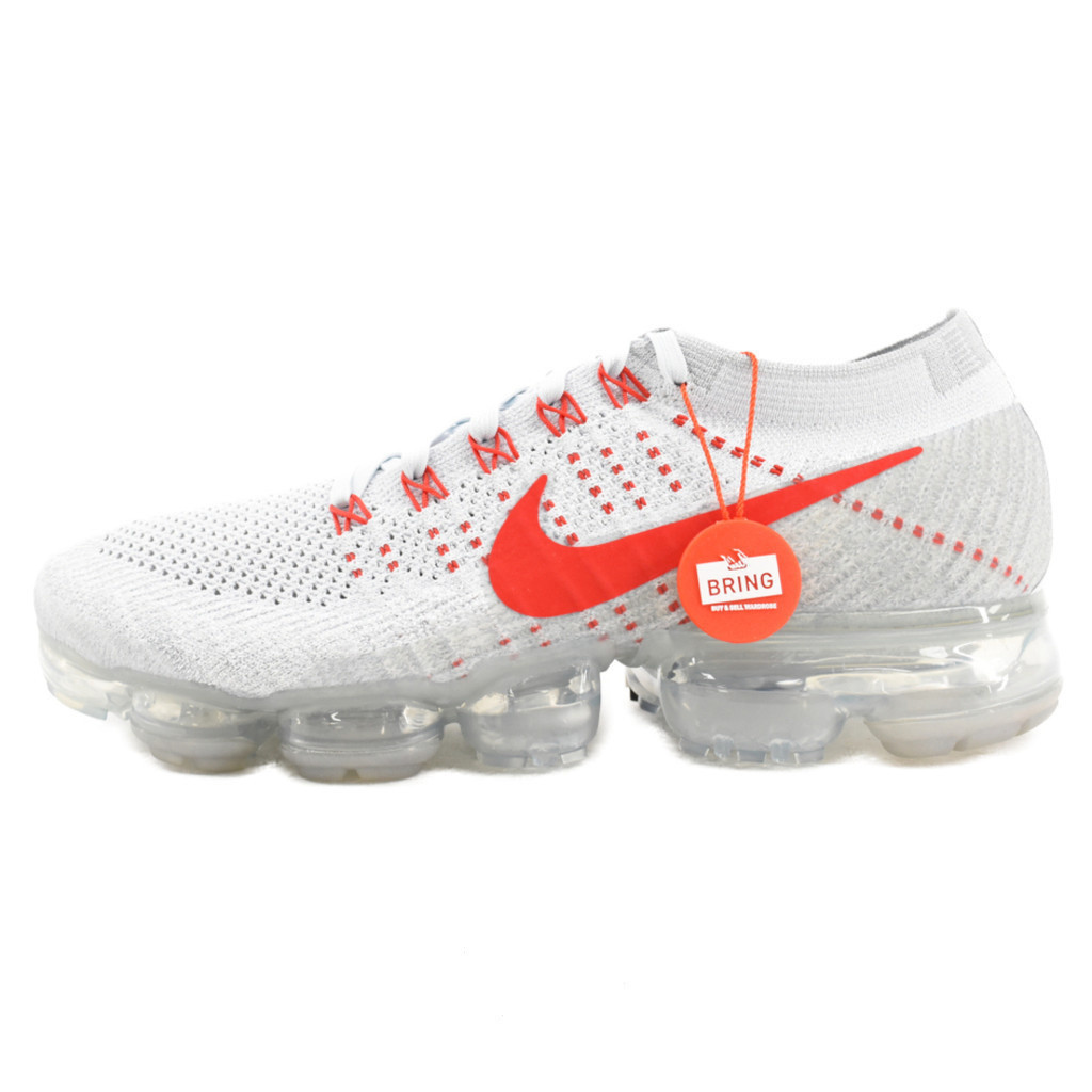New Hot selling Nike รองเท้า Nike รองเท้ากีฬารองเท้าลำลอง Air VaporMax สีเทาสีแดง27cm ส่งตรงจากญี่ปุ