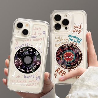 เคสโทรศัพท์มือถือนิ่ม แบบใส พิมพ์ลายบันทึกเสียง สไตล์วินเทจ สําหรับ Infinix Note 30 4G X6833B Note 30 5G X6711 Note 30 Pro 4G X678B Note 30 Vip X6710