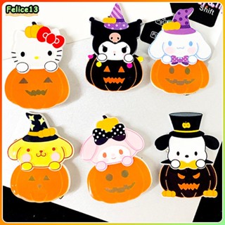 Sanrio Melody Hello Kitty สุดน่ารัก กิ๊บติดผมฟักทองฮาโลวีนเครื่องประดับผมเด็กผู้หญิง -FE