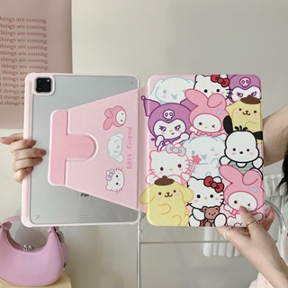 SANRIO เคสอะคริลิคแข็ง ลายซานริโอ้ สําหรับ IPad Mini6 IPad5 6 7 8 9 Air Air1 Air2 Air3 Air4 Air5 10.9 นิ้ว Pro10.5 Pro11 Pro12.9 2018 2020 2021 2022